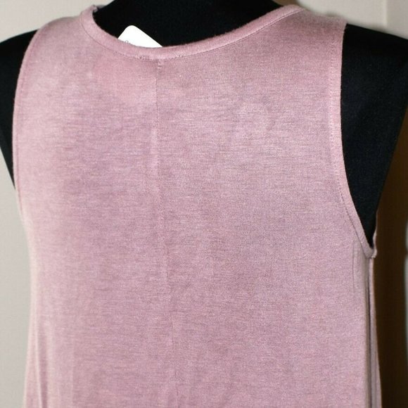 Brand New Hippie Chic Lila Tank Top Size M - Dusty Rose - Picture 4 of 7